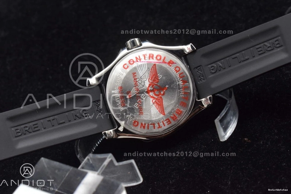 1:1 Rehaut Rubber Bezel Strap TF Best Edition with On Yellow Casual Black and Automatic Superocean 471 A Dial Black 44 1117